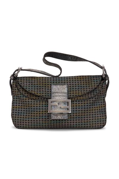 fendi Fendi Micro Zucchino Baguette Shoulder Bag