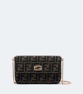 Fendi Fendi Mini FF jacquard canvas shoulder bag