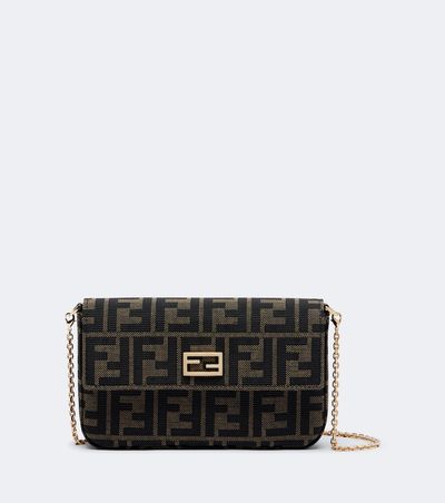Fendi Fendi Mini FF jacquard canvas shoulder bag