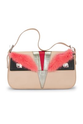 fendi Fendi Monster Baguette Shoulder Bag