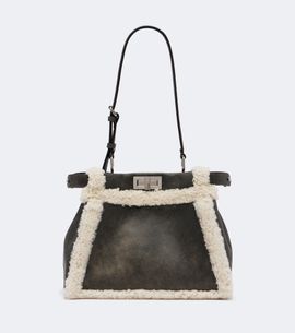 Fendi Fendi My Peekaboo® Small leather tote bag
