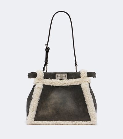 Fendi Fendi My Peekaboo® Small leather tote bag