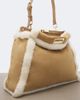 Fendi Fendi Peekaboo® Medium suede top-handle bag - 6