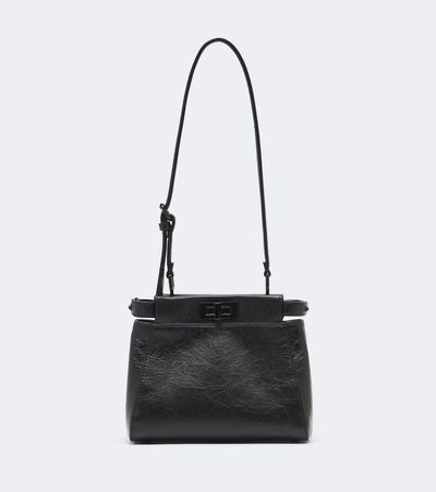 Fendi Fendi Peekaboo® Mini leather tote bag