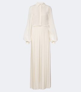 Fendi Fendi Plissé silk crêpe maxi dress