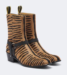Fendi Fendi Printed calf hair mid-calf boots