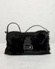 fendi Fendi Rabbit Fur Baguette Shoulder Bag - 2