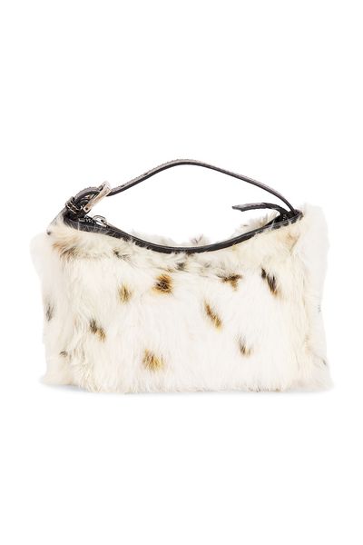 fendi Fendi Rabbit Fur Vanity Handbag