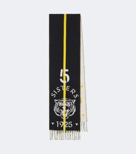 Fendi Fendi Reversible jacquard wool and cashmere scarf