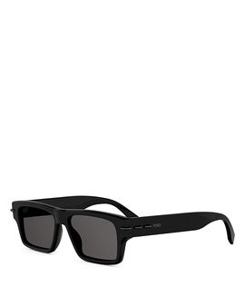 Fendi Fendi Selleria Rectangular Sunglasses, 54mm