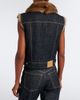 Fendi Fendi Shearling-trimmed denim vest - 5