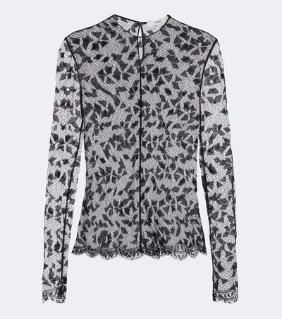 Fendi Fendi Sheer lace top