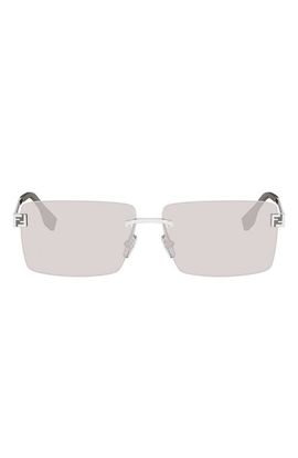 Fendi Fendi Sky Rimless Rectangular Sunglasses