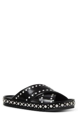 Fendi Fendi Studded Crisscross Slide Sandal