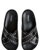 Fendi Fendi Studded Crisscross Slide Sandal - 3