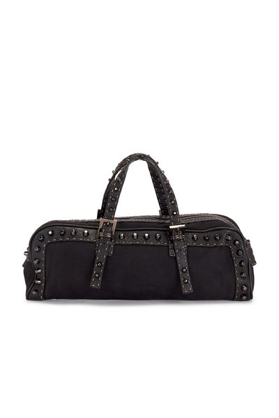 fendi Fendi Studded Selleria Bassotto Shoulder Bag