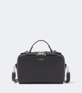 Fendi Fendi Suede-lined leather crossbody bag