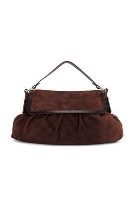fendi Fendi Suede Chef Shoulder Bag