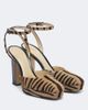 Fendi Fendi Tiger-print calf hair platform pumps - 1