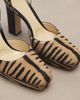 Fendi Fendi Tiger-print calf hair platform pumps - 5