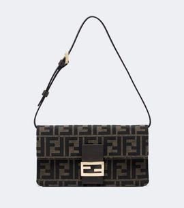 Fendi Fendi Tube jacquard canvas wallet on chain