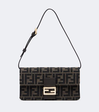 Fendi Fendi Tube jacquard canvas wallet on chain