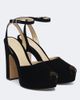 Fendi Fendi Velvet platform sandals - 1