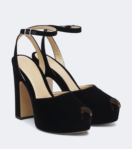 Fendi Fendi Velvet platform sandals