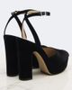 Fendi Fendi Velvet platform sandals - 4