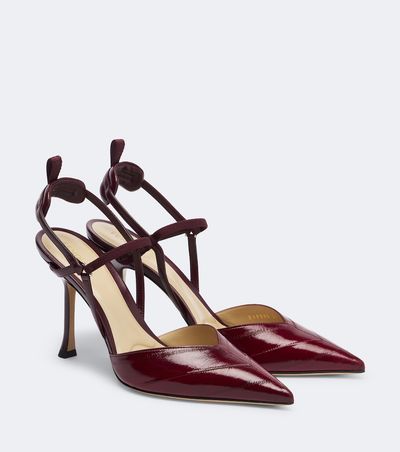 Fendi Fendi Very Colibri leather slingback pumps