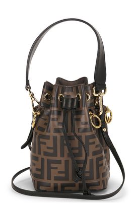 fendi Fendi Vitello Liberty F is Fendi FF 1974 Mini Mon Tresor Bucket Bag