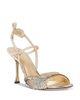 Fendi Fendi Women's Colibri High Heel Paillettes Silk & Leather Sandals - 1