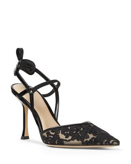 Fendi Fendi Women's Colibri Lace High Heel Slingbacks