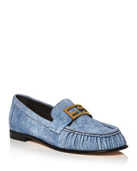 Fendi Fendi Women's Denim Loafer Flats