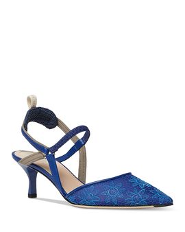 Fendi Fendi Women's Kitten Heel Slingback Pumps