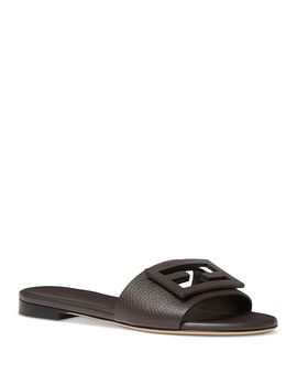Fendi Fendi Women's Leather Slide Sandals