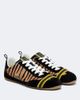 Fendi Fendi Wrap suede-trimmed calf hair sneakers - 1