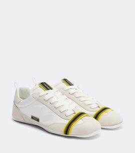 Fendi Fendi Wrap suede-trimmed sneakers