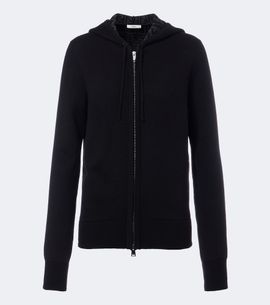 Fendi Fendi Zucca cashmere-blend zip-up hoodie