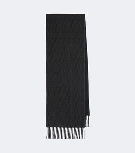 Fendi Fendi Zucca jacquard wool and cashmere scarf