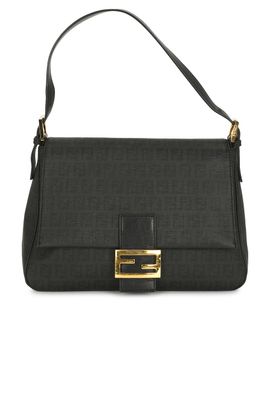 fendi Fendi Zucchino Spalmati Mama Baguette Shoulder Bag