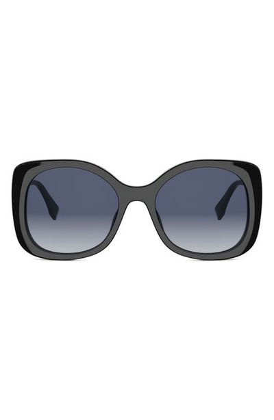 Fendi Fendigraphy 55mm Gradient Square Sunglasses