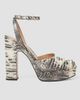 Fendi Women's 125MM Snakeskin-Embossed Leather Sandals - 1