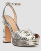 Fendi Women's 125MM Snakeskin-Embossed Leather Sandals - 2
