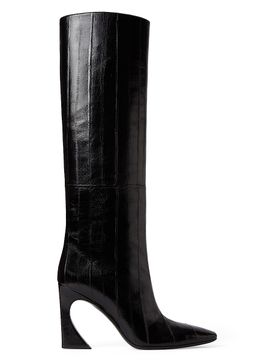 Fendi Women's Arco 95MM Eel Skin Knee-High Boots