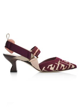 Fendi Women's Colibrì 55MM FF Mesh Slingback Pumps