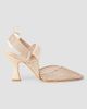 Fendi Women's Colibri 85MM Embellished Mesh Slingback Sandals - 1