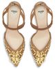 Fendi Women's Colibri 85MM Leather Slingback Stiletto Pumps - 4