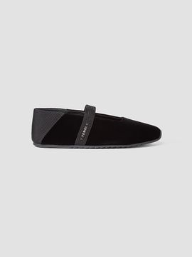 Fendi Women's Fendi Academia Velvet Flats