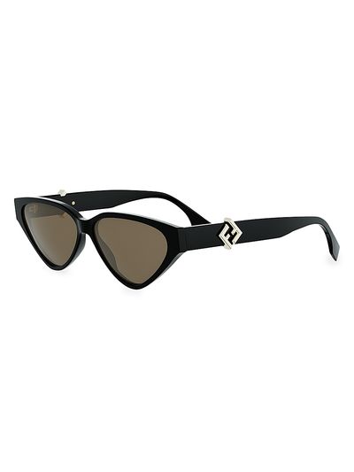 Fendi Women's FF Diamonds 57MM Cat-Eye Sunglasses